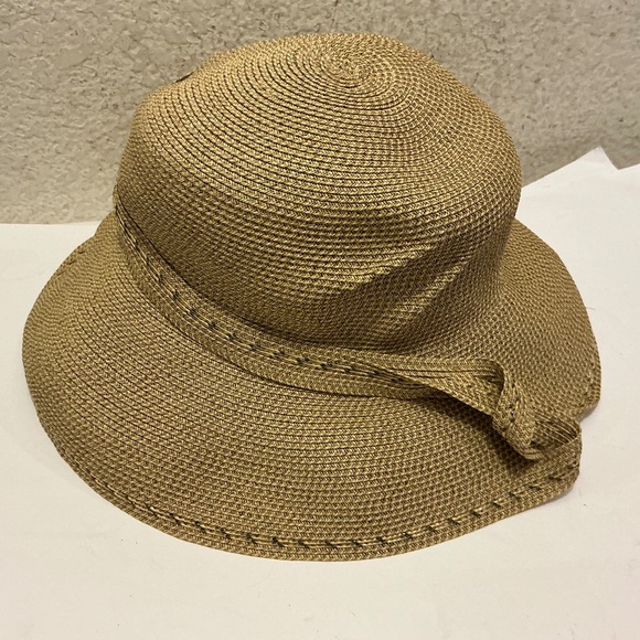 Diane Harty Millinery Handmade Straw Hat One Of A Kind Timeless Boho Hat EUC main image 6